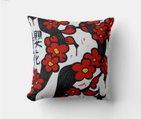 GusColors Cherry Blossom Throw Pillow 🌸