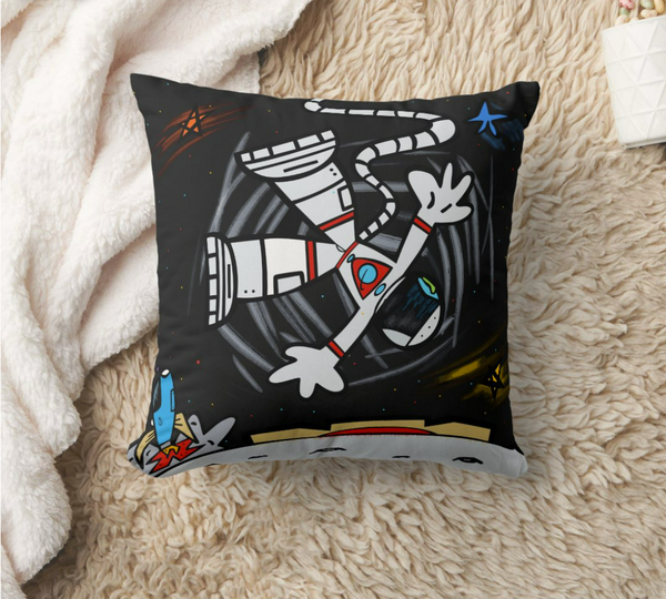 GusColors Spaceman Throw Pillow 👨‍🚀